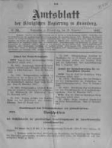 Amtsblatt der K&ouml;niglichen Preussischen Regierung zu Bromberg. 1907.12.19 No.51