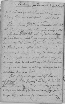 Exordium Dominie. I. past Epiph