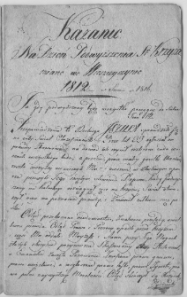 Kazanie Na Dzień Podwyższenia Ś-go Krzyża miane we Wieszczyczynie 1812