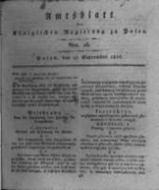 Amtsblatt der Königlichen Regierung zu Posen. 1816.09.17 Nro.16