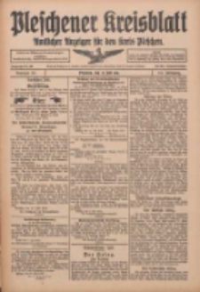 Pleschener Kreisblatt: Amtlicher Anzeiger für den Kreis Pleschen 1915.07.21 Jg.63 Nr58
