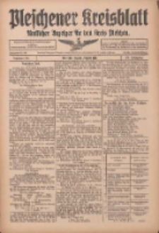 Pleschener Kreisblatt: Amtlicher Anzeiger f&uuml;r den Kreis Pleschen 1915.08.11 Jg.63 Nr64