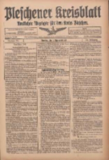 Pleschener Kreisblatt: Amtlicher Anzeiger f&uuml;r den Kreis Pleschen 1915.09.01 Jg.63 Nr70