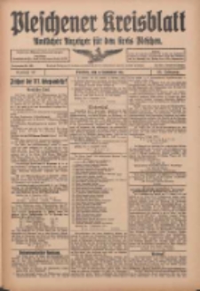 Pleschener Kreisblatt: Amtlicher Anzeiger f&uuml;r den Kreis Pleschen 1915.09.08 Jg.63 Nr72