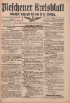 Pleschener Kreisblatt: Amtlicher Anzeiger f&uuml;r den Kreis Pleschen 1915.09.25 Jg.63 Nr77