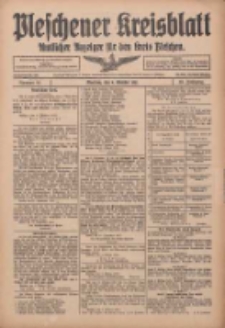 Pleschener Kreisblatt: Amtlicher Anzeiger f&uuml;r den Kreis Pleschen 1915.10.09 Jg.63 Nr81
