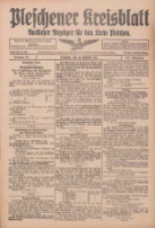 Pleschener Kreisblatt: Amtlicher Anzeiger f&uuml;r den Kreis Pleschen 1915.10.30 Jg.63 Nr87