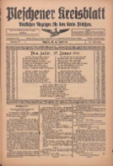 Pleschener Kreisblatt: Amtlicher Anzeiger für den Kreis Pleschen 1916.01.26 Jg.64 Nr8