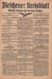 Pleschener Kreisblatt: Amtlicher Anzeiger für den Kreis Pleschen 1916.02.19 Jg.64 Nr15
