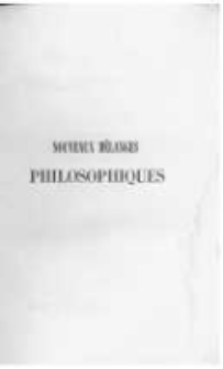 Nouveaux melanges philosophiques
