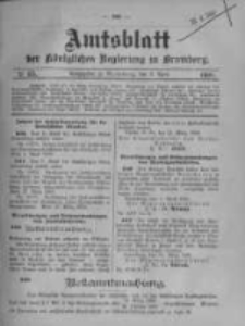 Amtsblatt der Königlichen Preussischen Regierung zu Bromberg. 1908.04.09 No.15