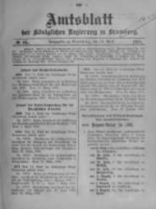 Amtsblatt der Königlichen Preussischen Regierung zu Bromberg. 1908.04.16 No.16