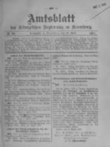 Amtsblatt der Königlichen Preussischen Regierung zu Bromberg. 1908.04.30 No.18