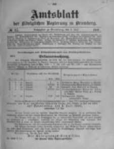 Amtsblatt der Königlichen Preussischen Regierung zu Bromberg. 1908.07.02 No.27