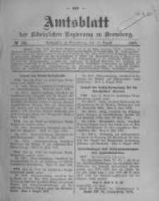 Amtsblatt der Königlichen Preussischen Regierung zu Bromberg. 1908.08.13 No.33
