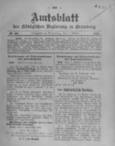 Amtsblatt der Königlichen Preussischen Regierung zu Bromberg. 1908.10.01 No.40
