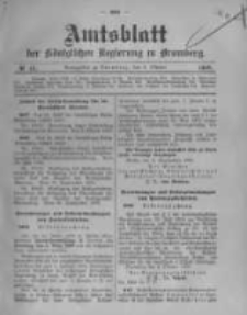 Amtsblatt der Königlichen Preussischen Regierung zu Bromberg. 1908.10.08 No.41