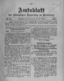 Amtsblatt der Königlichen Preussischen Regierung zu Bromberg. 1908.10.22 No.43