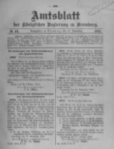 Amtsblatt der Königlichen Preussischen Regierung zu Bromberg. 1908.11.19 No.47