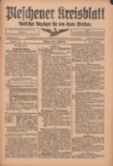 Pleschener Kreisblatt: Amtlicher Anzeiger f&uuml;r den Kreis Pleschen 1916.04.01 Jg.64 Nr27