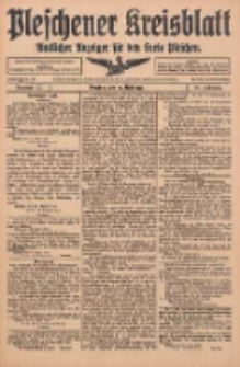Pleschener Kreisblatt: Amtlicher Anzeiger f&uuml;r den Kreis Pleschen 1916.04.29 Jg.64 Nr35