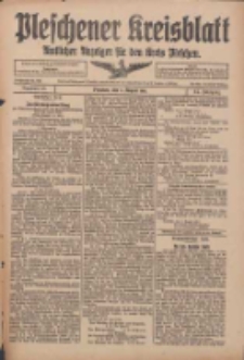 Pleschener Kreisblatt: Amtlicher Anzeiger f&uuml;r den Kreis Pleschen 1916.08.05 Jg.64 Nr63