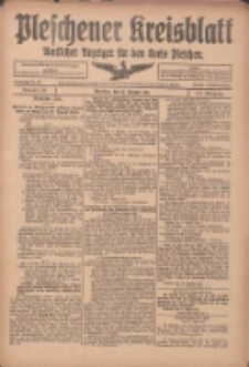Pleschener Kreisblatt: Amtlicher Anzeiger f&uuml;r den Kreis Pleschen 1916.08.12 Jg.64 Nr65