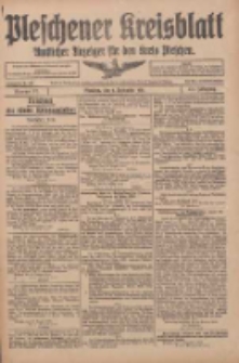Pleschener Kreisblatt: Amtlicher Anzeiger f&uuml;r den Kreis Pleschen 1916.09.06 Jg.64 Nr72
