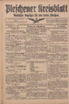 Pleschener Kreisblatt: Amtlicher Anzeiger für den Kreis Pleschen 1916.09.30 Jg.64 Nr79