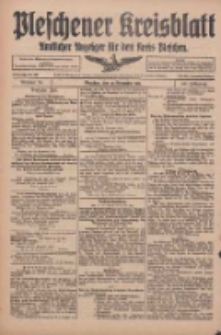 Pleschener Kreisblatt: Amtlicher Anzeiger f&uuml;r den Kreis Pleschen 1916.11.25 Jg.64 Nr95