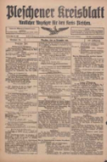 Pleschener Kreisblatt: Amtlicher Anzeiger für den Kreis Pleschen 1916.11.25 Jg.64 Nr95