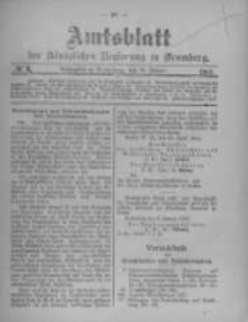 Amtsblatt der K&ouml;niglichen Preussischen Regierung zu Bromberg. 1905.01.19 No.3
