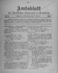Amtsblatt der K&ouml;niglichen Preussischen Regierung zu Bromberg. 1905.02.09 No.6