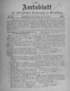 Amtsblatt der K&ouml;niglichen Preussischen Regierung zu Bromberg. 1905.03.23 No.12