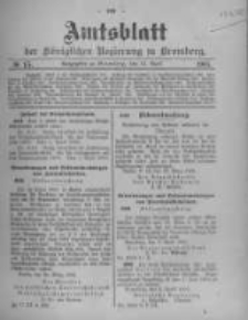 Amtsblatt der Königlichen Preussischen Regierung zu Bromberg. 1905.04.13 No.15