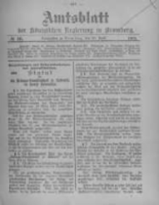 Amtsblatt der K&ouml;niglichen Preussischen Regierung zu Bromberg. 1905.04.20 No.16