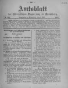 Amtsblatt der K&ouml;niglichen Preussischen Regierung zu Bromberg. 1905.05.04 No.18