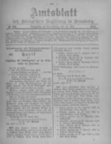 Amtsblatt der K&ouml;niglichen Preussischen Regierung zu Bromberg. 1905.05.11 No.19