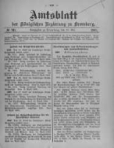 Amtsblatt der Königlichen Preussischen Regierung zu Bromberg. 1905.05.18 No.20