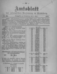 Amtsblatt der K&ouml;niglichen Preussischen Regierung zu Bromberg. 1905.06.01 No.22