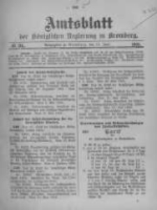 Amtsblatt der K&ouml;niglichen Preussischen Regierung zu Bromberg. 1905.06.15 No.24