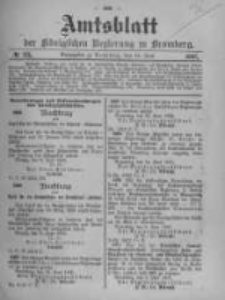 Amtsblatt der K&ouml;niglichen Preussischen Regierung zu Bromberg. 1905.06.22 No.25
