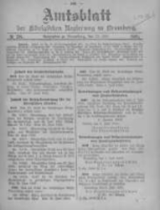 Amtsblatt der K&ouml;niglichen Preussischen Regierung zu Bromberg. 1905.07.13 No.28