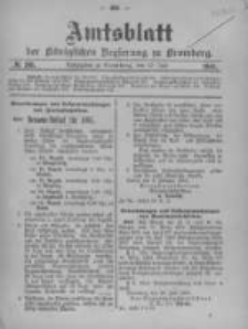 Amtsblatt der K&ouml;niglichen Preussischen Regierung zu Bromberg. 1905.07.27 No.30