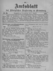 Amtsblatt der Königlichen Preussischen Regierung zu Bromberg. 1905.08.03 No.31