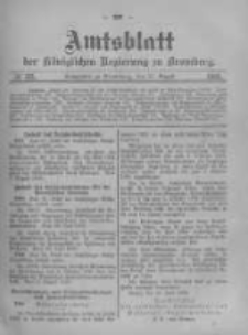 Amtsblatt der K&ouml;niglichen Preussischen Regierung zu Bromberg. 1905.08.31 No.35