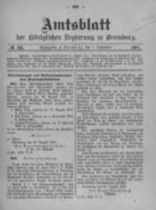 Amtsblatt der K&ouml;niglichen Preussischen Regierung zu Bromberg. 1905.09.07 No.36