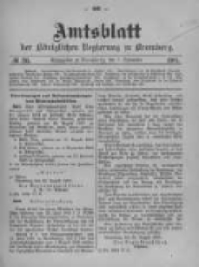 Amtsblatt der Königlichen Preussischen Regierung zu Bromberg. 1905.09.07 No.36