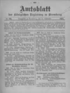 Amtsblatt der K&ouml;niglichen Preussischen Regierung zu Bromberg. 1905.09.28 No.39
