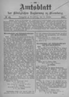 Amtsblatt der Königlichen Preussischen Regierung zu Bromberg. 1905.10.12 No.41